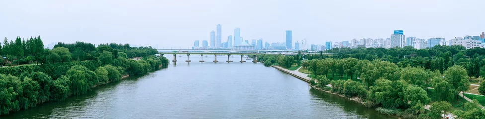 Foto op Plexiglas 서울의 한강: the Han River in Seoul © 재호 이