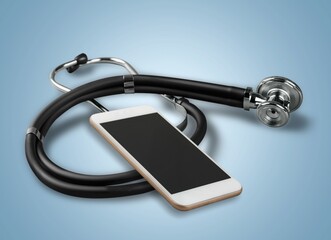 Tele medicine concept, Medical Doctor online communicating the patient on internet consultation...