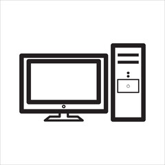 computer icon vector design template