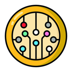 Token icon, Non-fungible token, Digital technology.