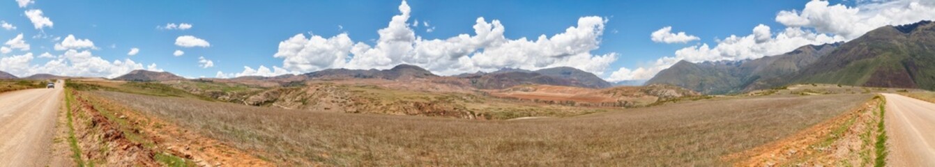 Panorama aus dem Urubambatal in Peru