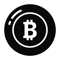 Bitcoin icon, Non-fungible token, Digital technology.