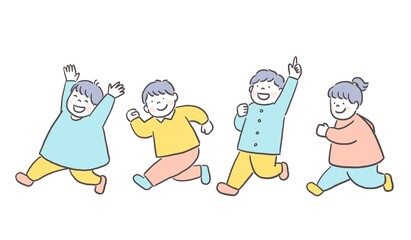 走る元気な子ども