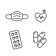 Fototapeta premium vector illustration icon about medical