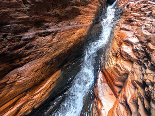 Spider Walk at Hancock Gorge in Karijini National Park Western Australia