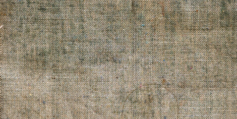 Old rough fabric texture. Worn burlap. Abstract background.