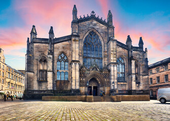 St. Giles Cathedral in Edinburgh, Scotland - UK