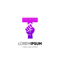 Letter T Punch Logo Design Vector Icon Graphic Emblem Illustration