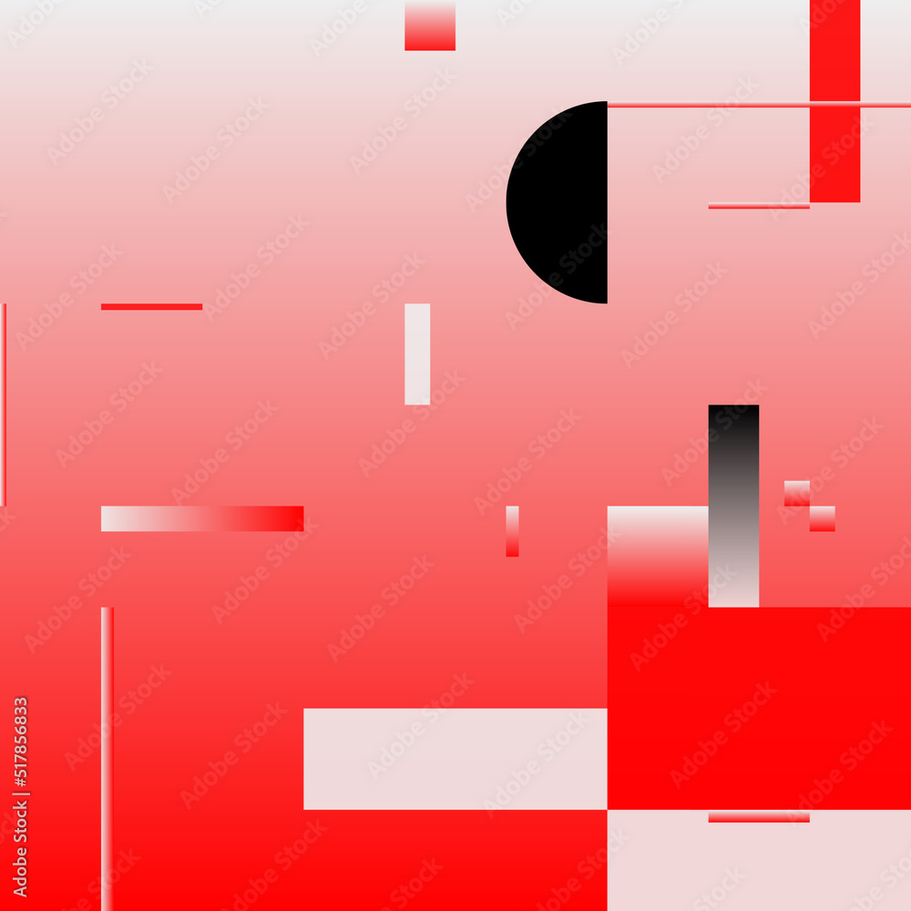 Poster futuristic abstract geometric vector graphics background made with color gradient and minimalist geo