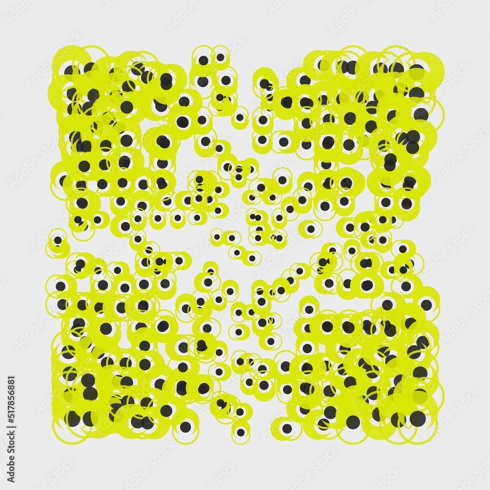Poster neon colored abstract pattern graphics made with vector geometric shapes and elements