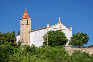 Fototapeta na wymiar iglesia de la Immaculada Concepció, Galilea, Puigpunyent, Mallorca, balearic islands, Spain