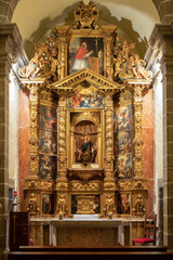Fototapeta na wymiar retablo de la Virgen del Rosario, 1592, Convento de Santo Domingo , Inca, Mallorca, balearic islands, Spain