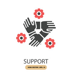 support icons  symbol vector elements for infographic web