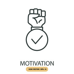 motivation icons  symbol vector elements for infographic web