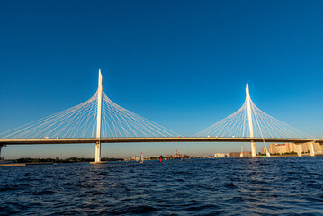 Fototapeta na wymiar Bridge in Saint Petersburg