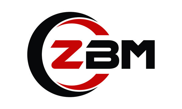 ZBM swoosh three letter logo design vector template | monogram logo | abstract logo | wordmark logo | letter mark logo | business logo | brand logo | flat logo | minimalist logo | text | word | symbol