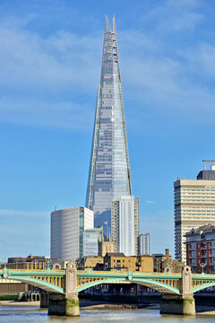 The Shard- A Skyscraper Located In The London Borough Of Southwark.