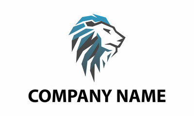 Monogram Head Lion Logo Design