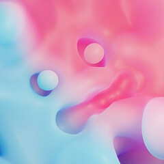Hot Cold Anxiety Soft Form Abstract