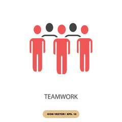 teamwork icons  symbol vector elements for infographic web