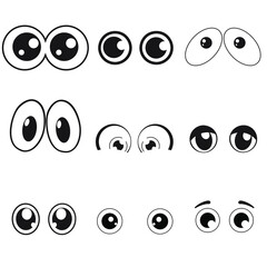 Eyes icon vector set. see illustration sign collection. watch symbol or logo.