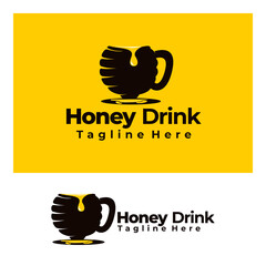 logo Honey drink creative  art