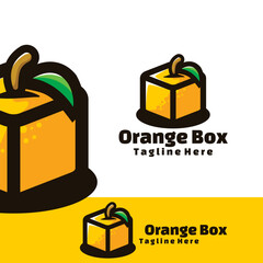 logo orange box art illustration
