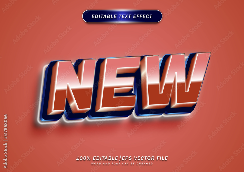 Poster new gradient with neon editable text effect