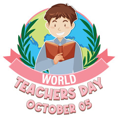 World Teacher's Day Logo Banner Design