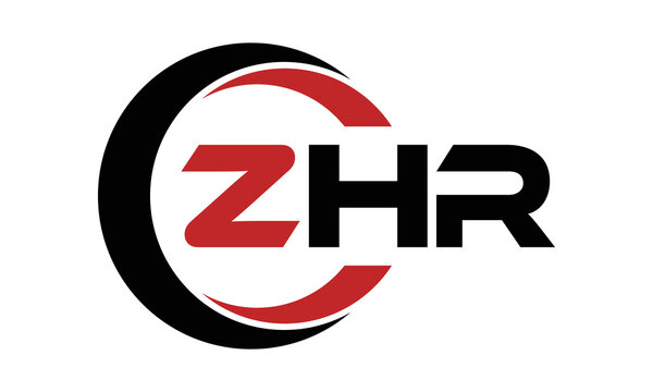 ZHR swoosh three letter logo design vector template | monogram logo | abstract logo | wordmark logo | letter mark logo | business logo | brand logo | flat logo | minimalist logo | text | word | symbol