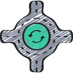 Roundabout Icon