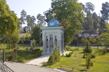 Fototapeta na wymiar Mausoleum of the Kozakevichs in Pushcha-Vodytsya, Kyiv region, Ukraine 
