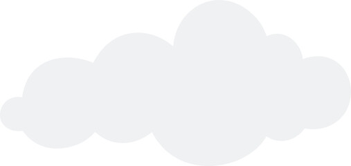 Cloud illustration. Design elements for web interface , weather forecast or cloud storage applications. White clouds set isolated on blue background. Vector illustration. Clouds silhouettes. 