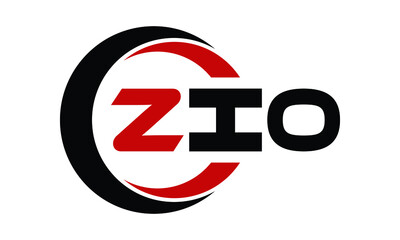 ZIO swoosh three letter logo design vector template | monogram logo | abstract logo | wordmark logo | letter mark logo | business logo | brand logo | flat logo | minimalist logo | text | word | symbol - obrazy, fototapety, plakaty