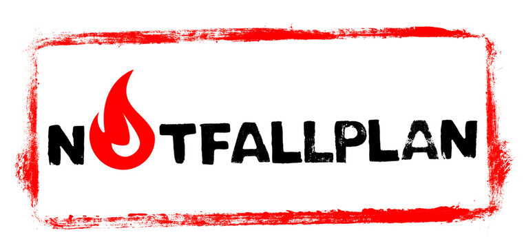 Notfallplan-Gas - Banner schwarz rot zum Thema Gasversorgung in Deutschland