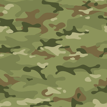 Seamless camouflage pattern of spots. Modern camo. Print on fabrics and clothes. Vector