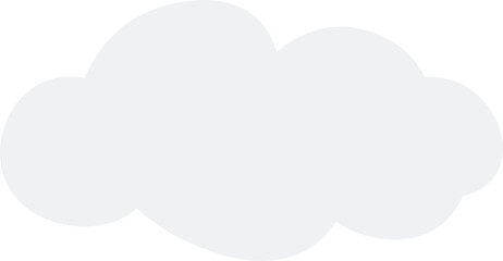 Cloud illustration. Design elements for web interface , weather forecast or cloud storage applications. White clouds set isolated on blue background. Vector illustration. Clouds silhouettes.