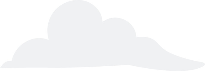 Cloud illustration. Design elements for web interface , weather forecast or cloud storage applications. White clouds set isolated on blue background. Vector illustration. Clouds silhouettes.