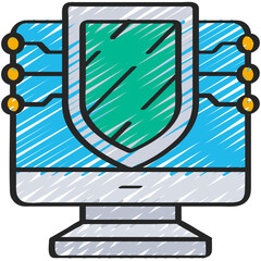 Computer Cryptography Icon