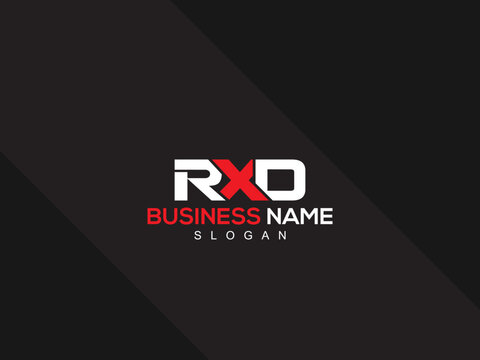 Alphabet RXD Logo Letter, Creative RX r x d Logo Letter Vector Art With Unique Colorful Three Letter Design