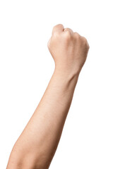 Obraz premium Human hand with fist gesture