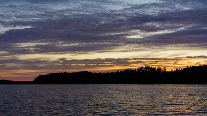 Finnland im Sommer - Sonnenuntergang