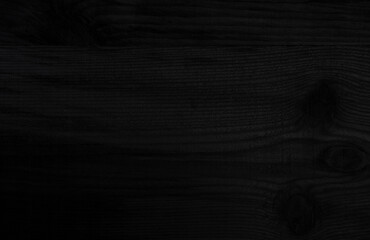 Abstract vignette black wood texture high quality close up. Dark furniture plank material wallpaper.	