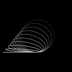 Abstract oval Lines Background with geometric circles . Vector rotating ellipse Line Design . Poster template . Concentric circles logo .Minimal art 