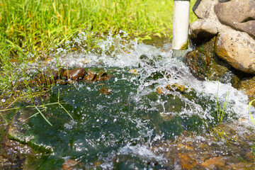 琵琶湖疏水の配管　水たまり　南禅寺船溜