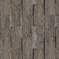 3D Realistic corroded scratched wood planks rendered texture background image