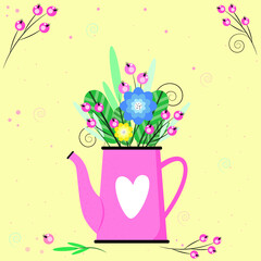 bouquet of flowers in a vase