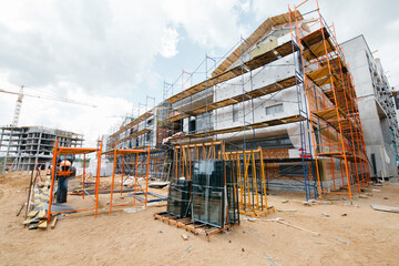 construction of a social facility of a school or kindergarten in a modern style