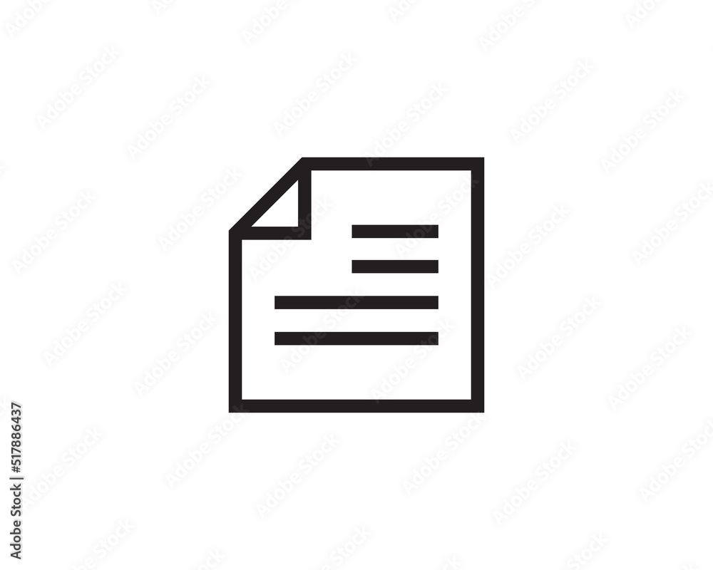 Aufkleber note icon vector sign. paper message or document page.