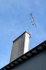 antenne sur la cheminée